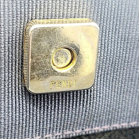 Fendi Canvas Leather Tote Bag - Picture 6 of 8